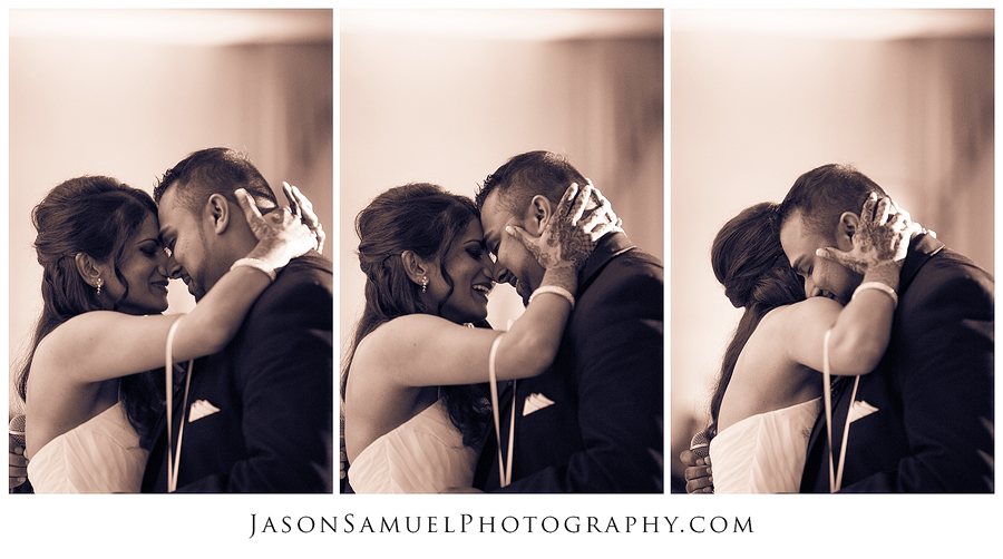 Intimate candid moment captured during a portrait session