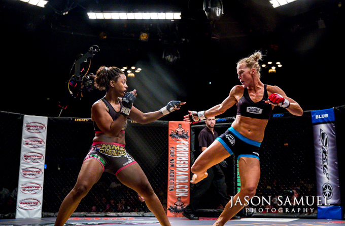 Rear naked choke attempt during Legacy FC 21