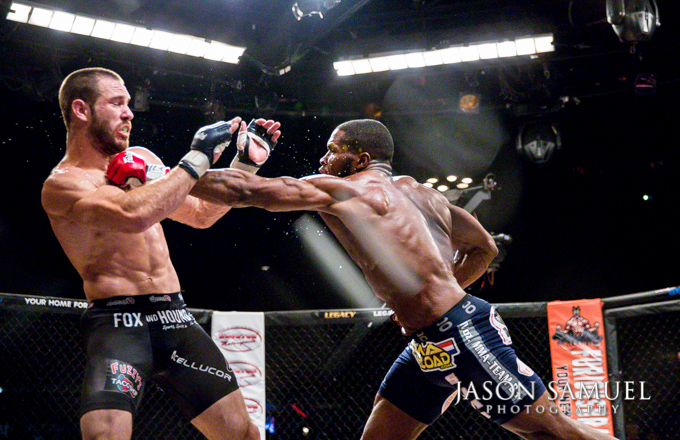 Cage-side photography from Legacy FC 21 MMA event