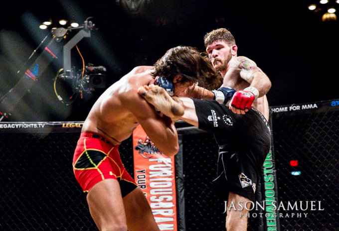 Referee stoppage during Legacy FC 21 MMA event